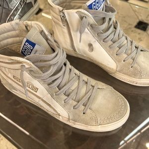 golden goose high top sneaker never worn size 9